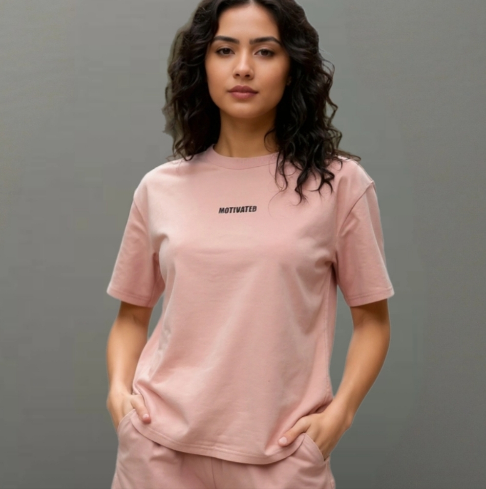 SHEIN "Motivated" Minimalist Graphic Tee